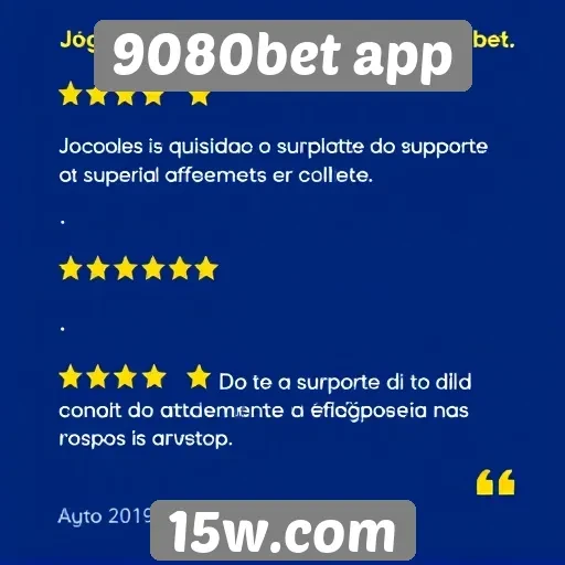 Suporte ao cliente do 9080bet app avaliado por jogadores