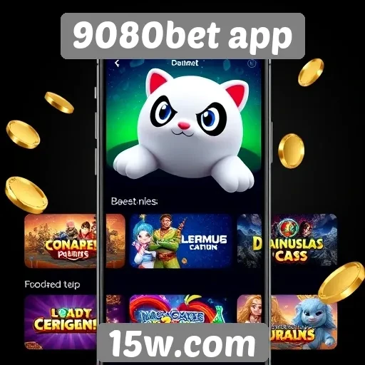 Variedade de jogos oferecidos na 9080bet app